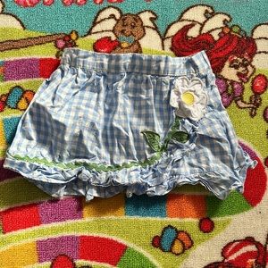 Baby girls Gymboree 👧 blue gingham skort.